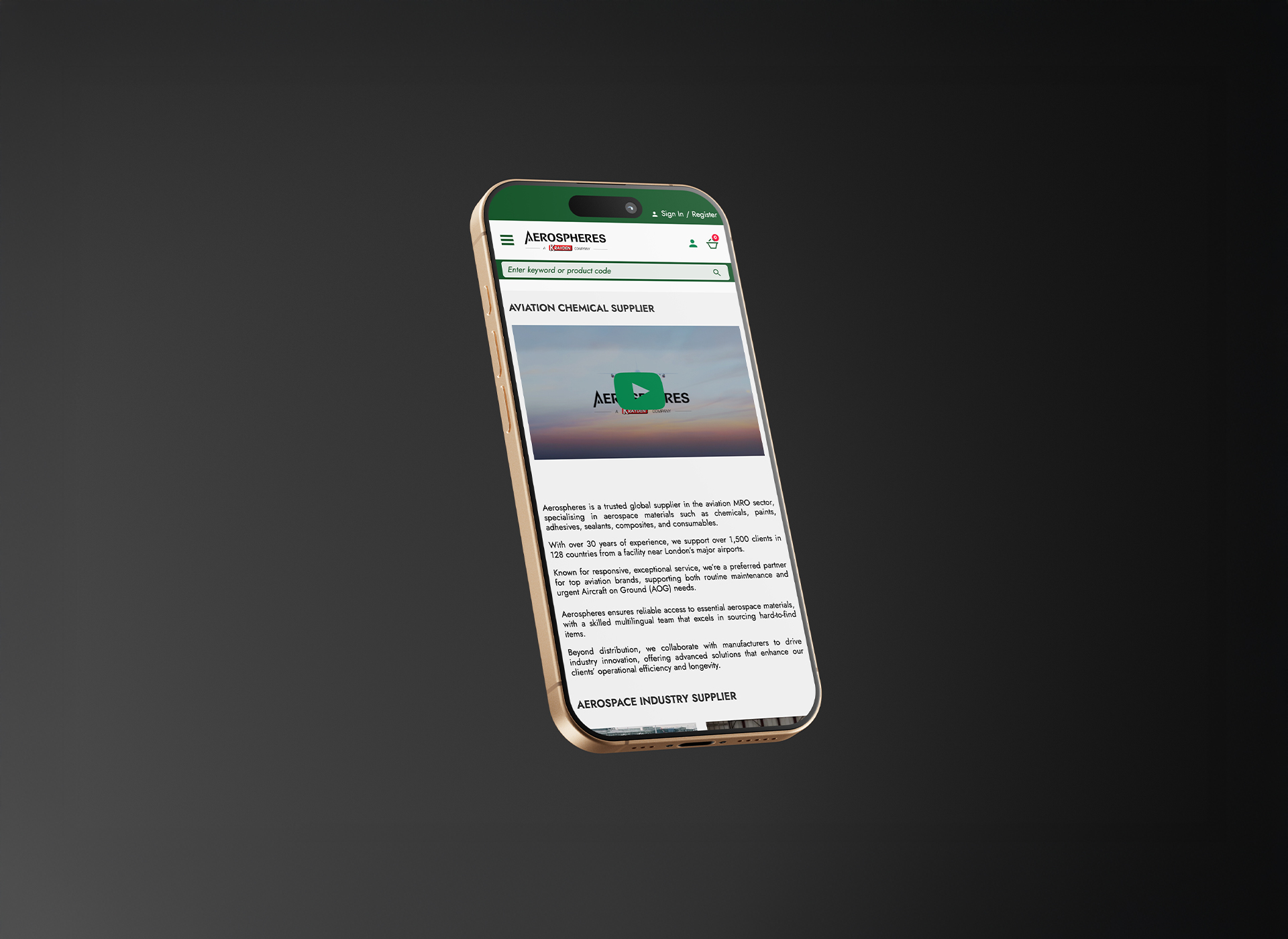 Aerospheres — SEO Campaign
