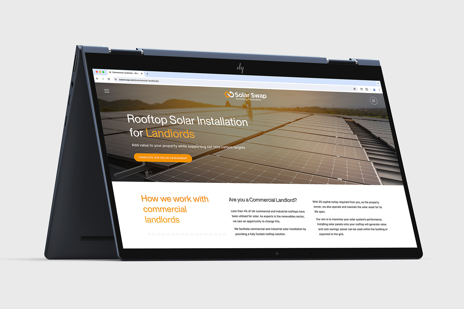 Solar Swap website